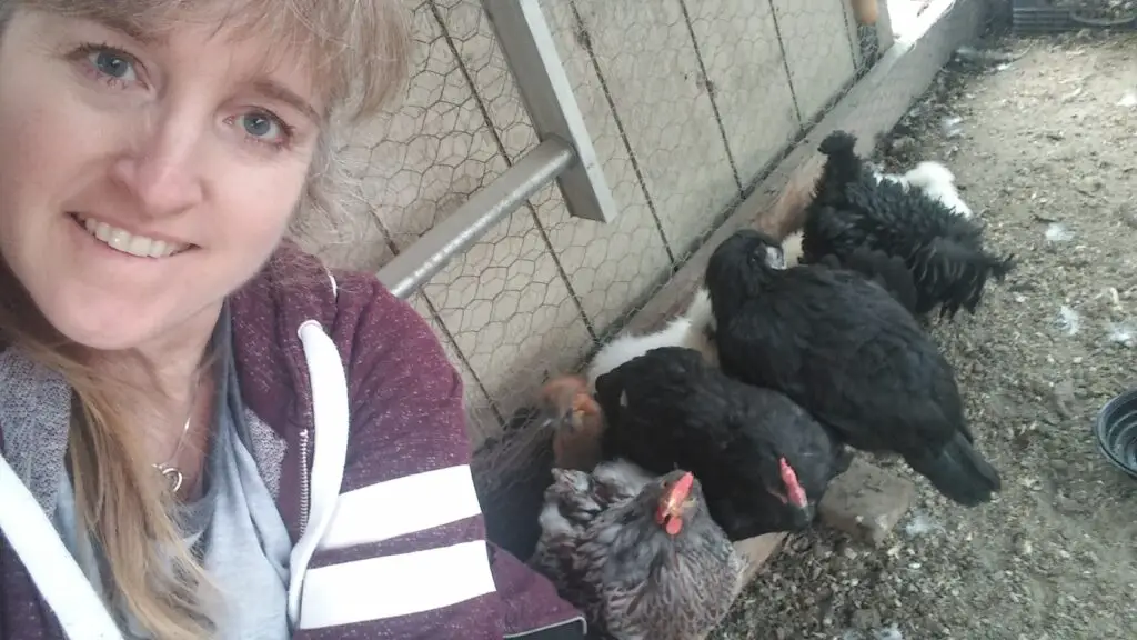 Just me and my chickens!