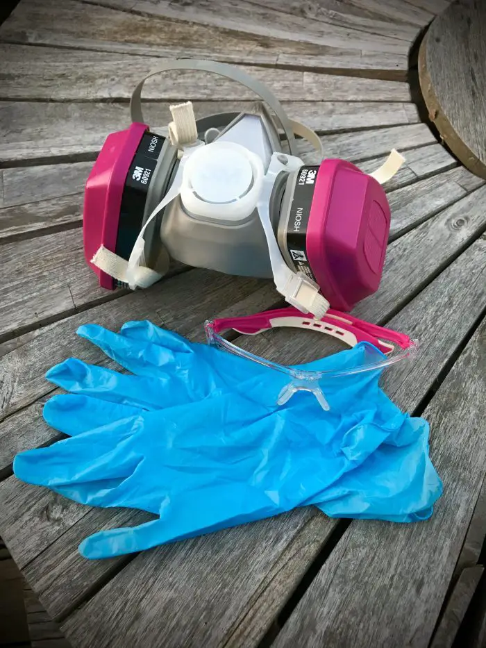 ALWAYS WEAR A MASK AND GLOVES WHEN CLEANING THE CHICKEN COOP PROTECTIVE