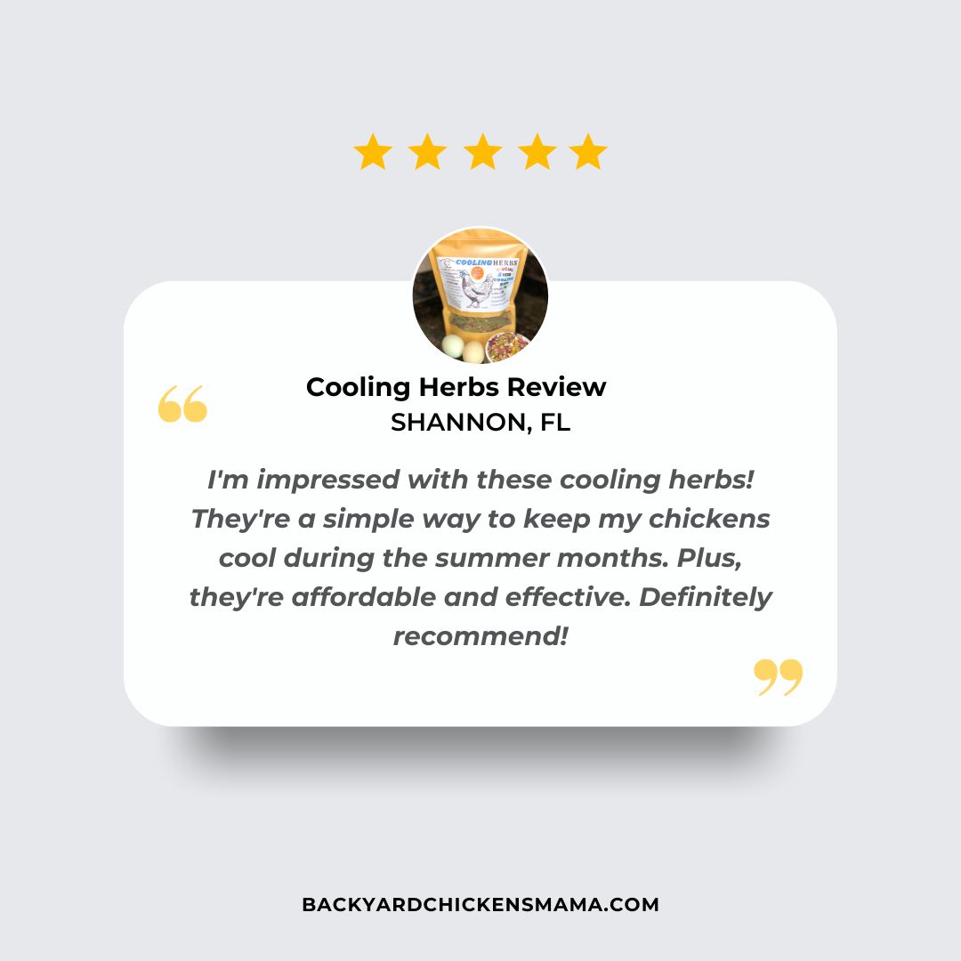 COOLING HERBS FOR CHICKENS CUSTOMER REVIEW 10