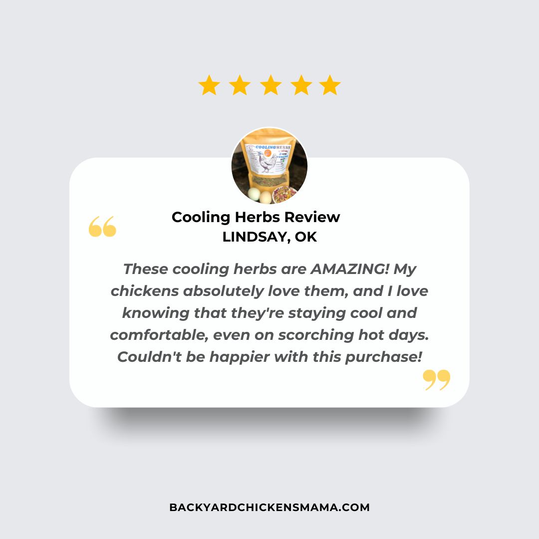 COOLING HERBS FOR CHICKENS CUSTOMER REVIEW 14