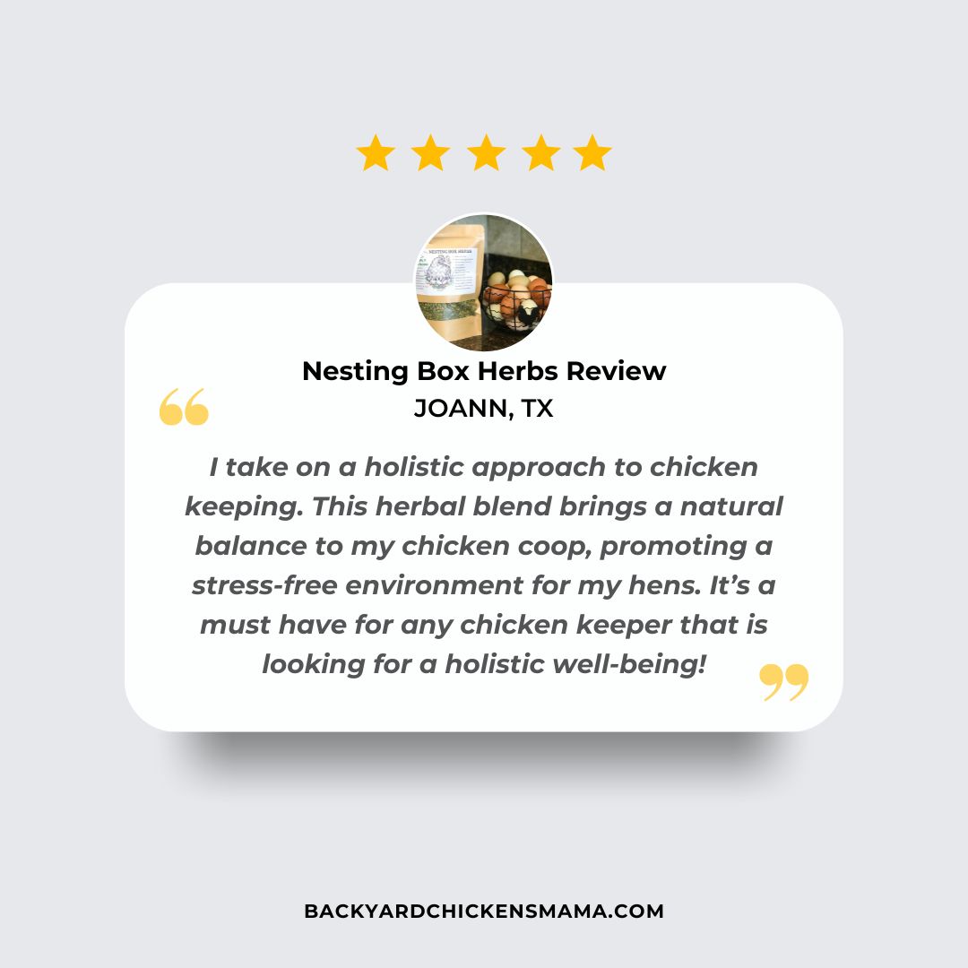 NESTING BOX HERBS FOR CHICKENS CUSTOMER REVIEW  2